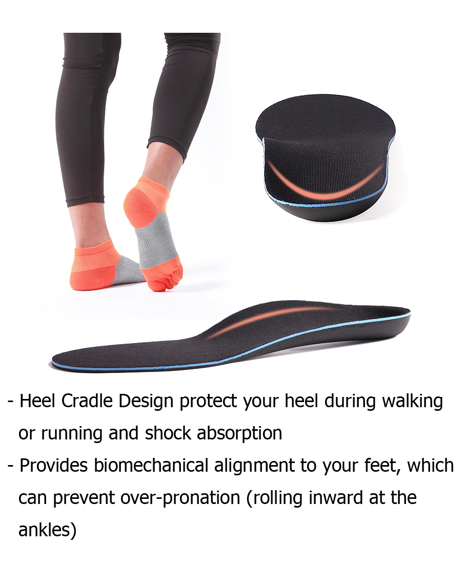 ZG1828 Flat Foot Orthotic In Toe XO Shape Leg Arch Support Eva Insole