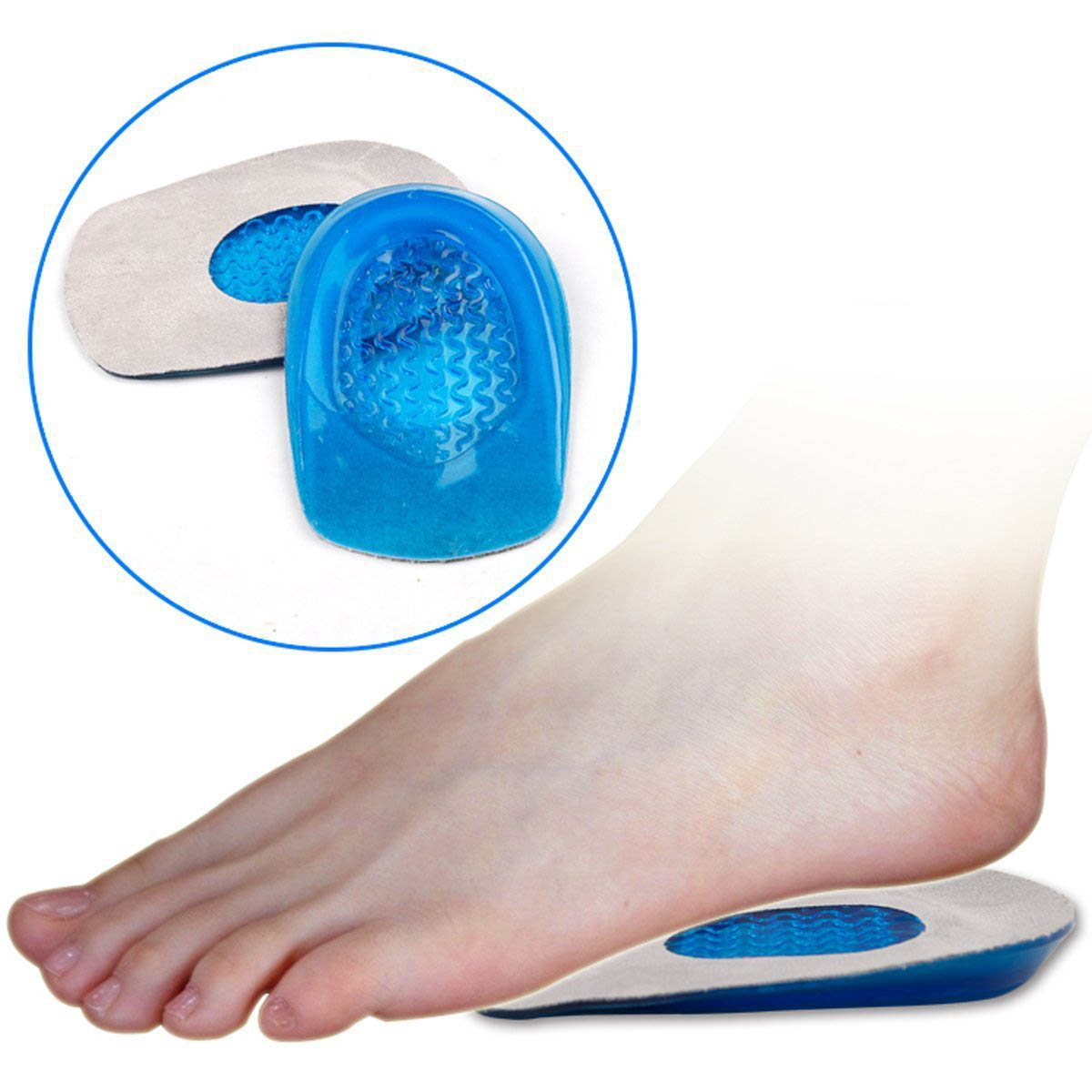 Super Comfortable Foot Care Silicone Gel Insole Heel Cups