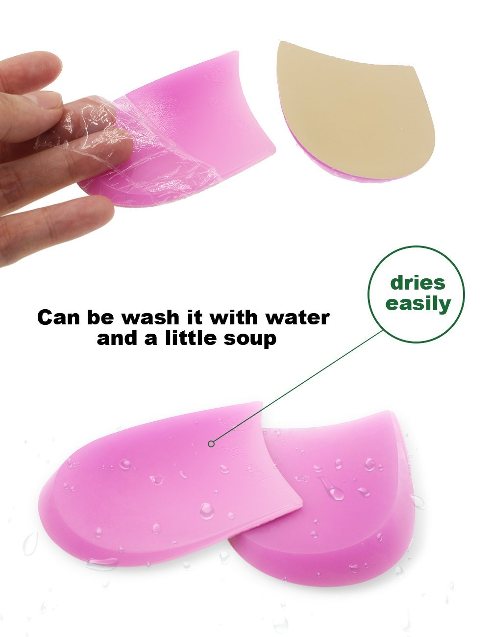 OX Type Leg Heel Inserts Orthopedic Insole Perfect Halfsphere Design for Bowlegs and Knock Knees