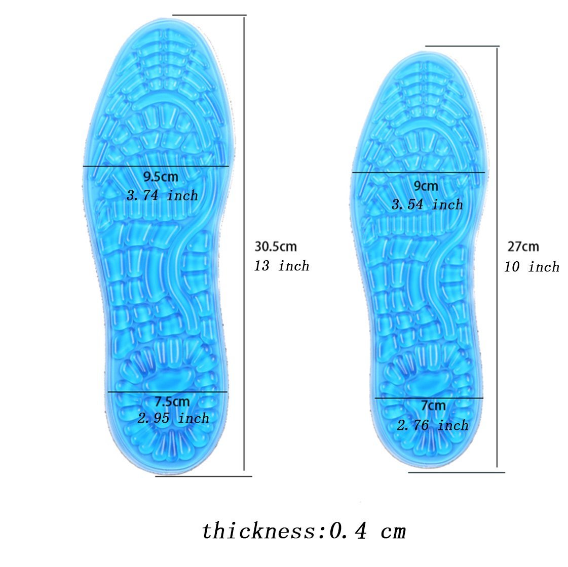 Forefoot Pad Soft Silicone Heel Spur Treatment Shoe Insoles for Women and Men