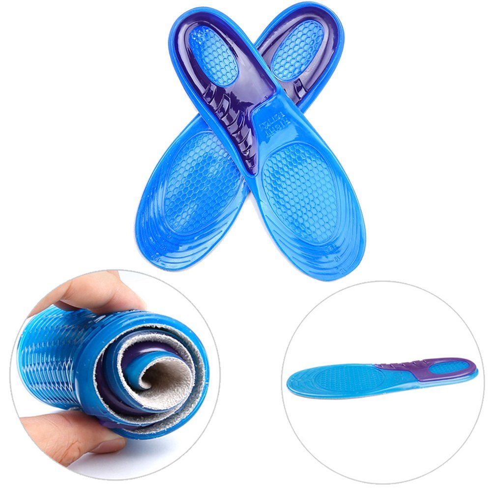 Reusable Anti friction Men Silicone Shoe Insole Running insoles