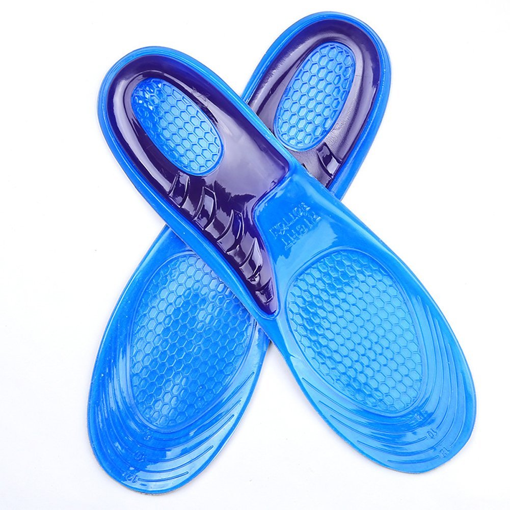 Reusable Anti friction Men Silicone Shoe Insole Running insoles