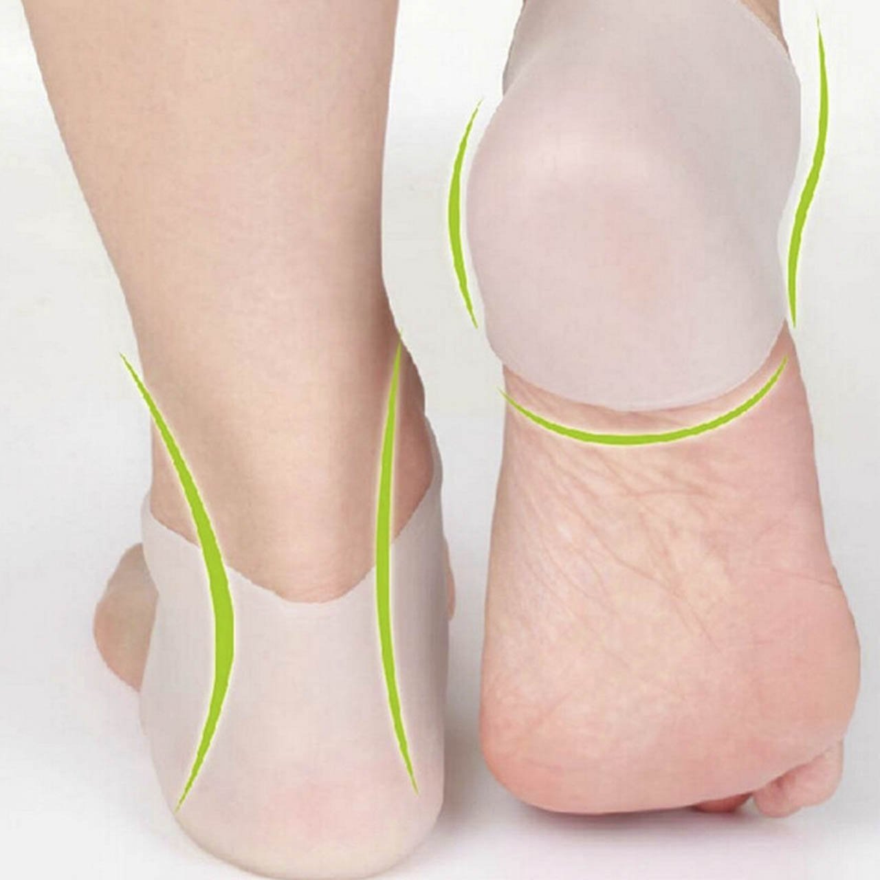 Silicone Heel Protector Pain Relief Insole Protect Foot Care Gel Heel Cushion