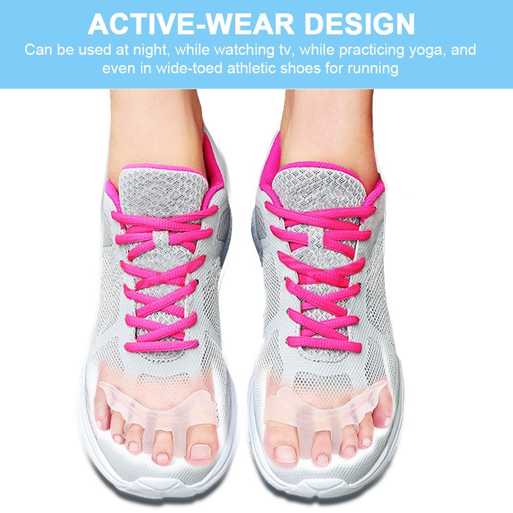 2018 New Design Silicone Gel Hallux Valgus Correction Four Hole Toe Separator