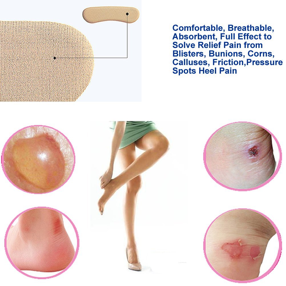Anti Slip Washable Sticky Gel Heel Cushion Heel Grips Liner For Women