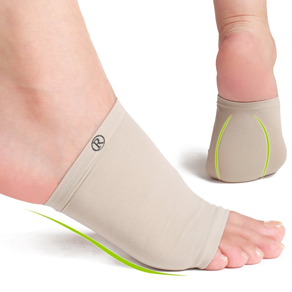 Arch Support Sleeve Flat Feet Orthotics Socks Cushion Gel Plantar Fasciitis Socks