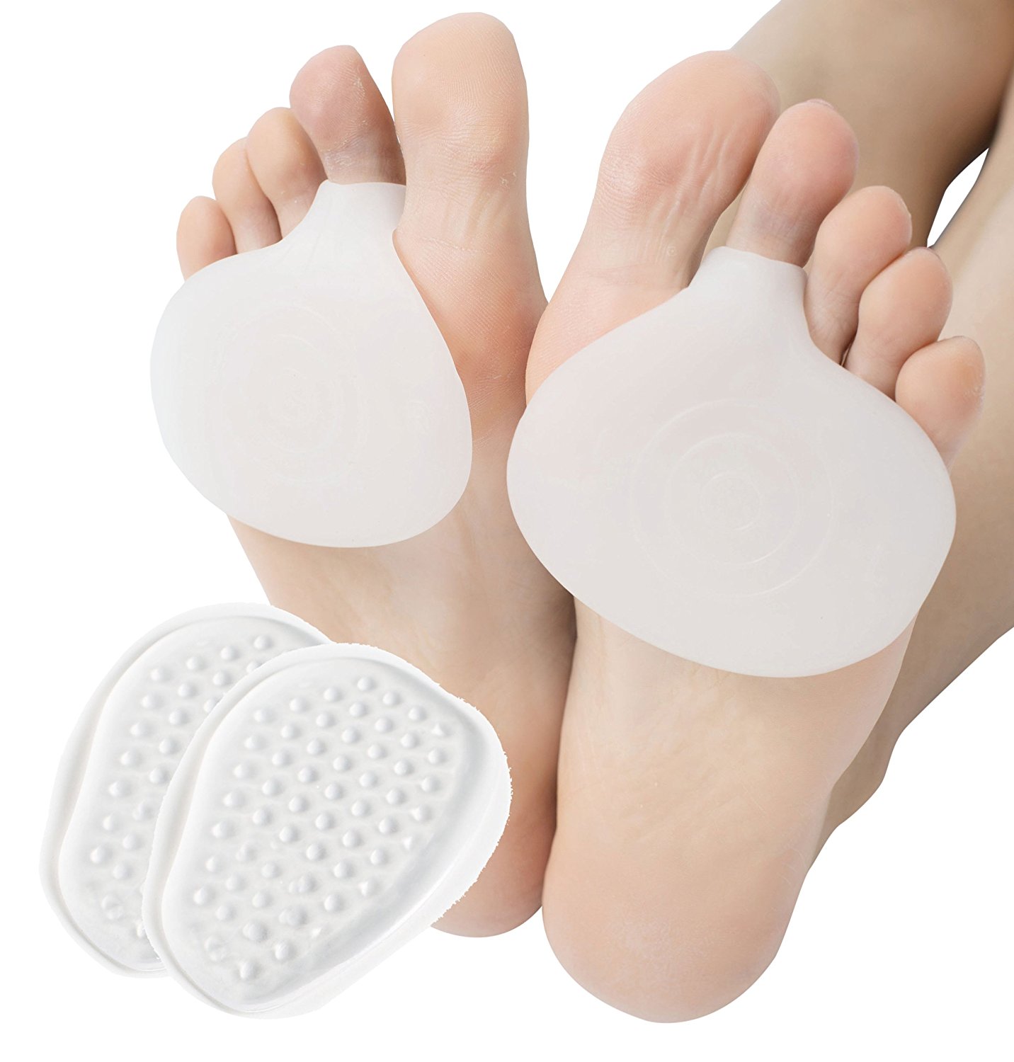 2018 High-heeled Shoes Forefoot Cushion Pads Soft Silicone Insole Half-foot Insoles For Women