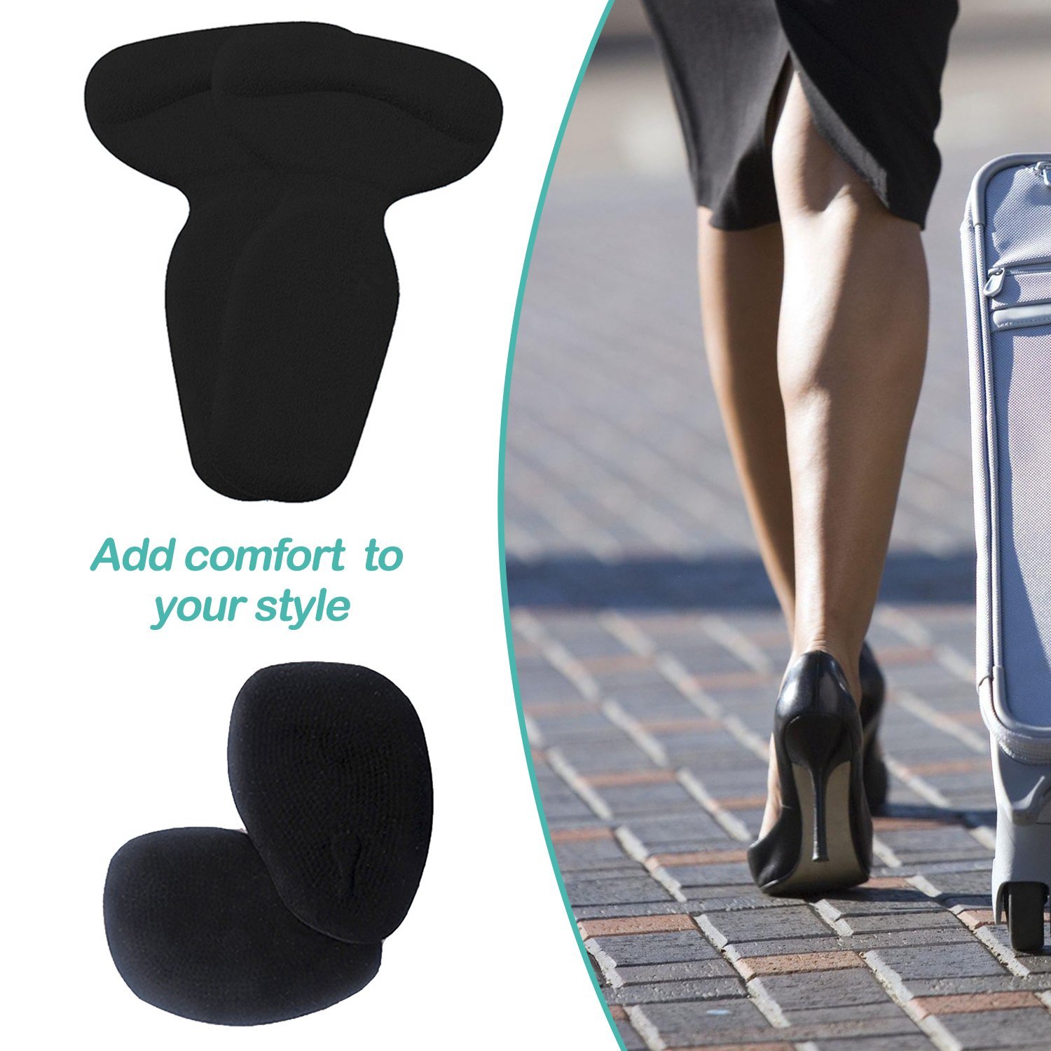 2018 Women Foot Care High Heel Inserts Pads Liner Heel Grips Ball of Foot Insoles Kits