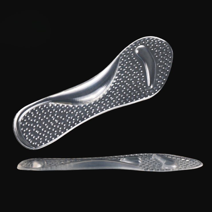 Amazon Hot Selling Women High Heel Shoes Transparent Pu Gel Cushion Pad