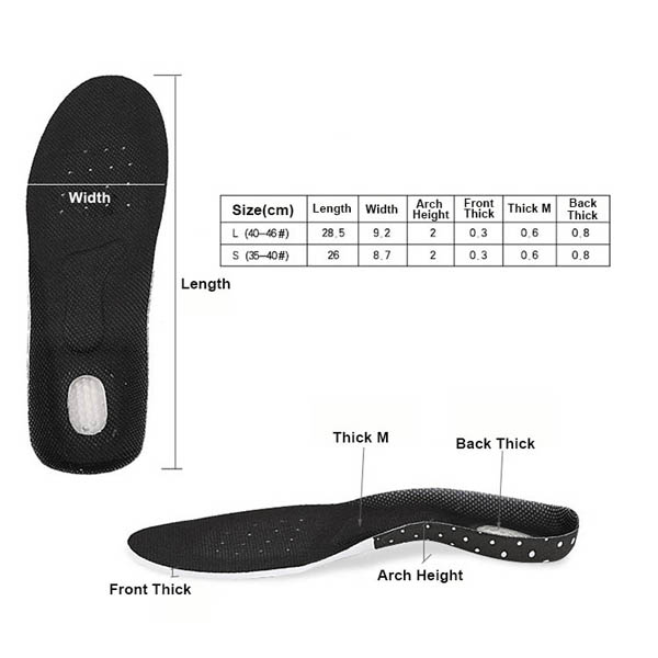 Pain Relief EVA Gel Full Length Insole For Adults ZG-472