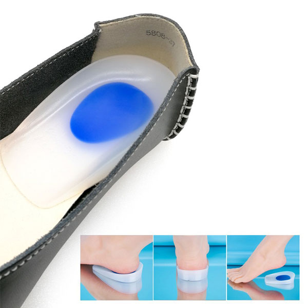 Foot Care Comfort Silicone Foot Pad Insole Silicone Gel Heel Cup Cushion Pad ZG-207