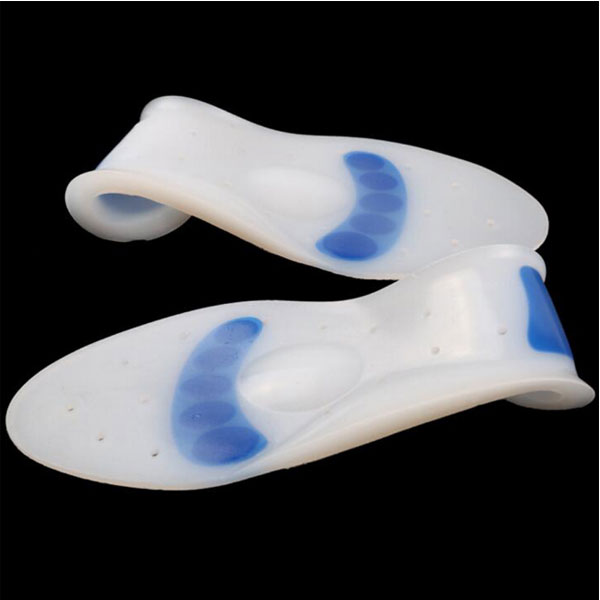 High Quality Comfortable Footcare Plantar Fasciitis Shoes Inserts Silicone Insoles for Patients ZG-217