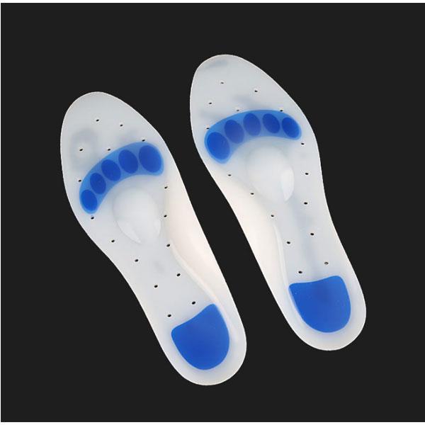High Elastic Shock Absorption Medical Silicone Insole Breathability Plantar Fasciitis Foot Care Sports Insoles ZG-427