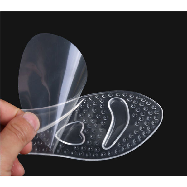 New Foot Care Comfortable Transparent Sticky Pu Gel Insole For High Heel Shoes ZG-353