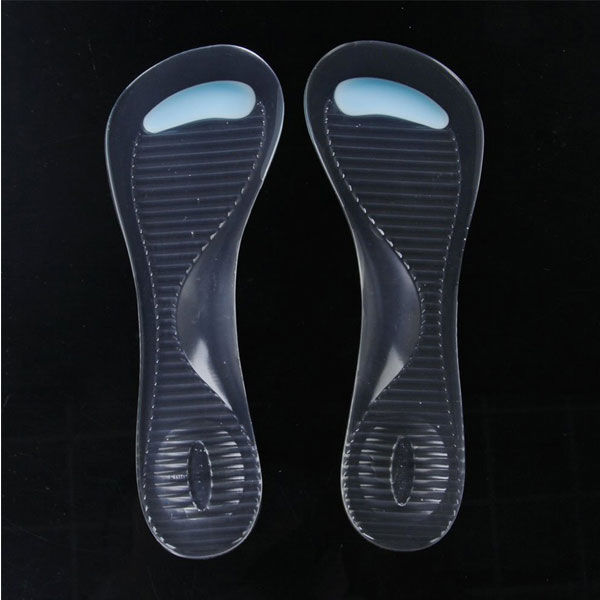 Summer Cooling Gel Silicone Insole Non slip Massage 3/4 Gel Insole For Women ZG-220