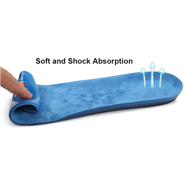 Amazon High Elastic Shock Absorption Plantar Fasciitis Relief Foot Care Silicone Gel Sports Sneaker Insole ZG-321