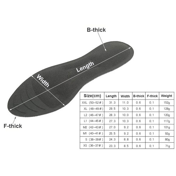 Liquid Filled Daily Care Insoles Grade Medical Silicone Gel Insole For Standing ZG-462