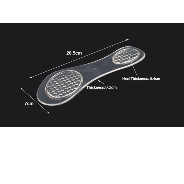 New Arrival Transparent Invisible Self Sticky Shock Absorption Insole For Lady ZG-490