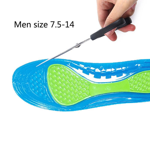 Shock Absorb Sport Gel Silicone Insoles For Women And Men ZG-265