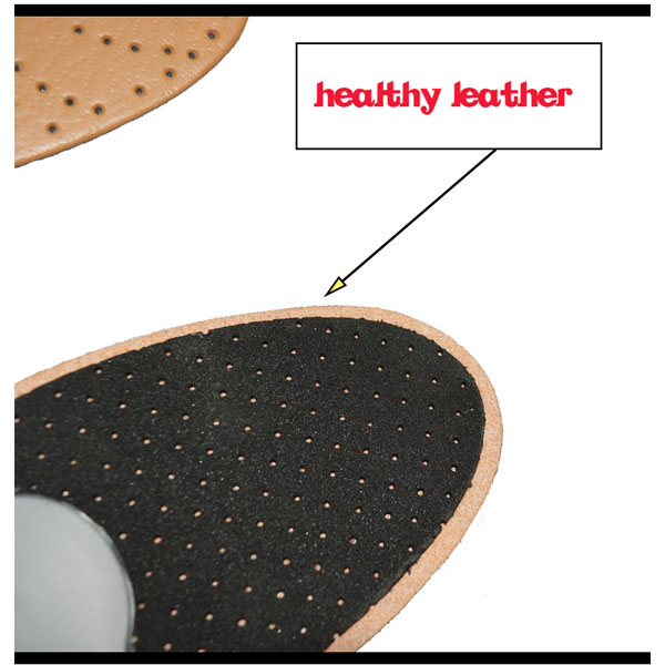 Comfort Cow Leather Arch Support Orthotics Full length Insoles for Adults ZG-1861