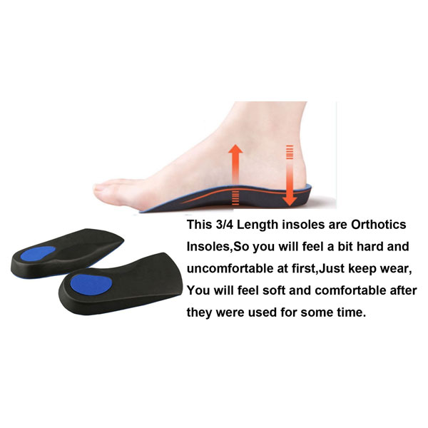 Custom Insole High Arch Support Cushion Orthotic Shoe Insole ZG-1833