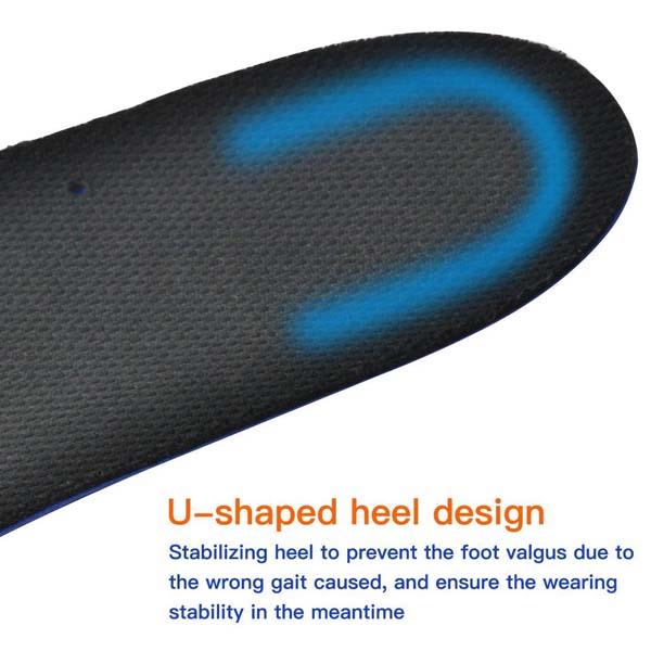 Silicone Pad Arch Support Orthopedic Sport EVA Insole For Adults ZG-204