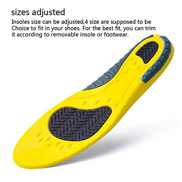 Gel PU Sport Insoles Orthotic Arch Support Heel Cushion Insoles ZG-1857