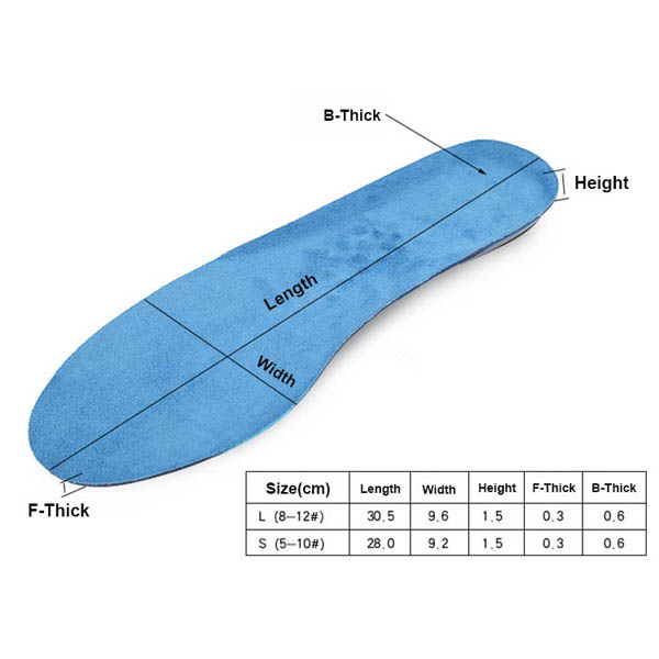 Factory price Removable Stylish Step Insoles For Standing ZG-329