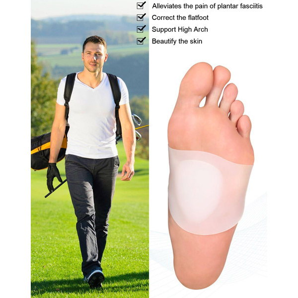 Soft Gel Protector Sleeves for Flat Foot Arch Support Cushion ZG-213
