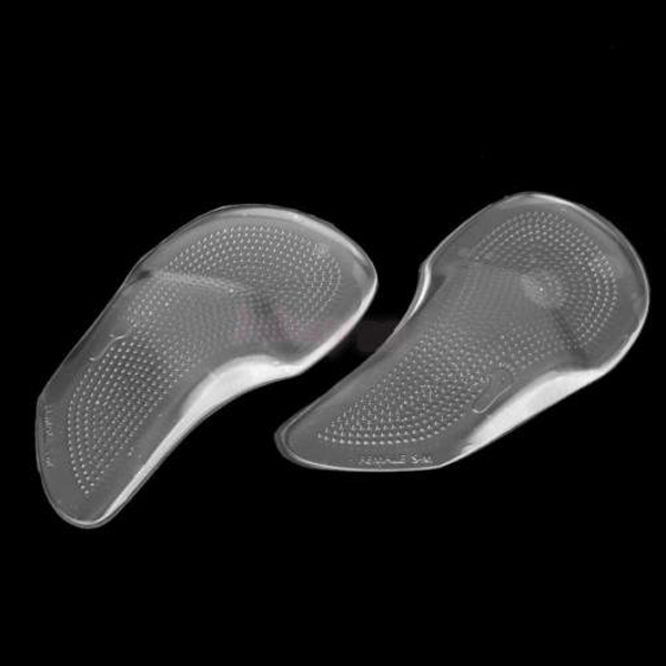 Super Soft High Elastic Transparent Shock Absorption Arch Support 3/4 Gel Forefoot Cushion Pad ZG-214