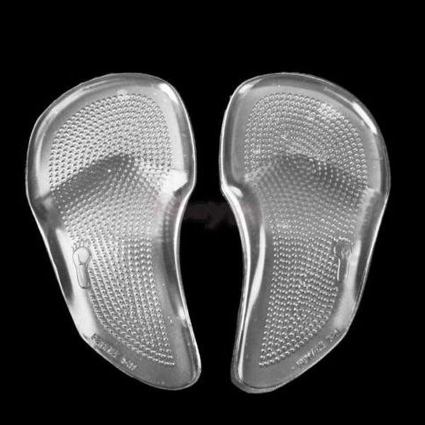 Super Soft High Elastic Transparent Shock Absorption Arch Support 3/4 Gel Forefoot Cushion Pad ZG-214