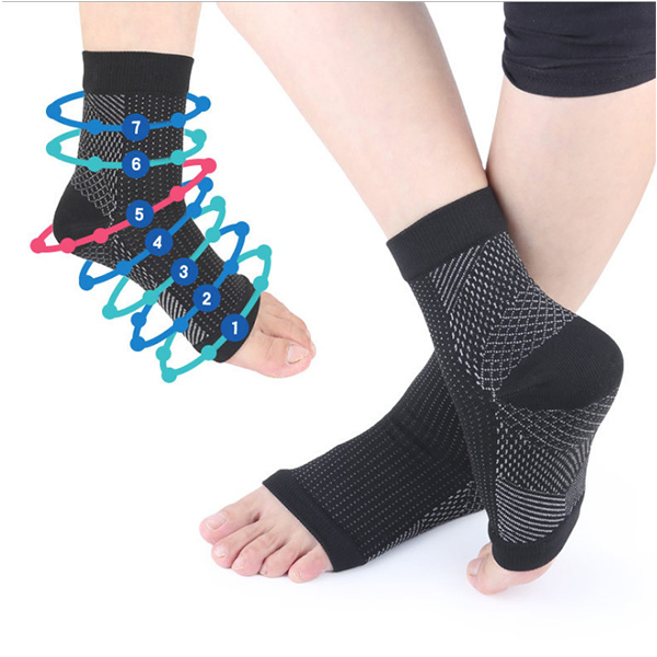 Nylon Ankle Sport Support Sock Plantar Fasciitis compression socks ZG-370