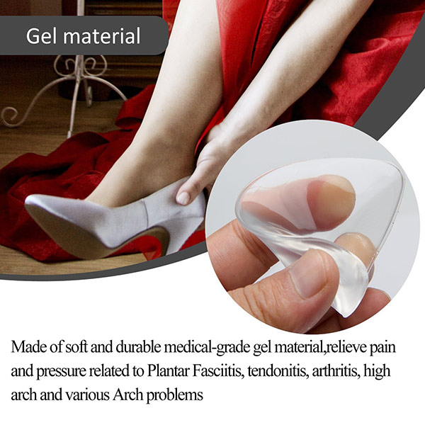 Hot Selling Arch Support Gel Orthotic Insole Flat Foot Corrector Gel Pad Insole ZG-254