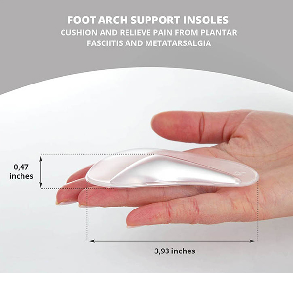 Arch Support Shoe Insert for Flat Feet Plantar Fasciitis Insoles Relieve Pain for Women and Men ZG-257