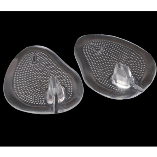 Transparent Dot Massage Foot Care Shock Absorption Self-sticky PU GEL Half Forefoot Insole Pad for Flip Flops ZG-252