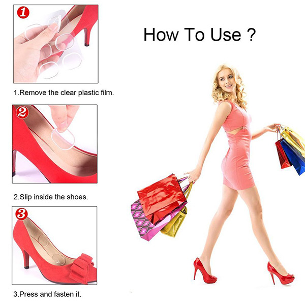Anti Slip Heel Shoe Cushion Inserts Heel Snugs for Women ZG-272