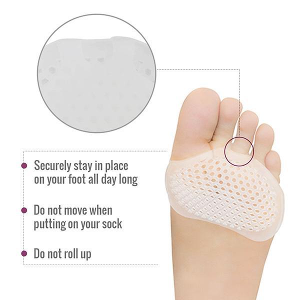1 Pair Soft Gel Metatarsal Pad Foot Care Pain Relief Ball Of Forefoot Cushion Pad ZG-283