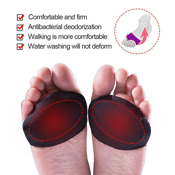 Ball of Foot Cushion Gel Foot Pad Metatarsal Pads Forefoot Shoe Insole ZG-285