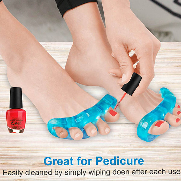 Wholesale Directly factory soft flexible pedicure silicone SEBS gel toe spreader ZG-289