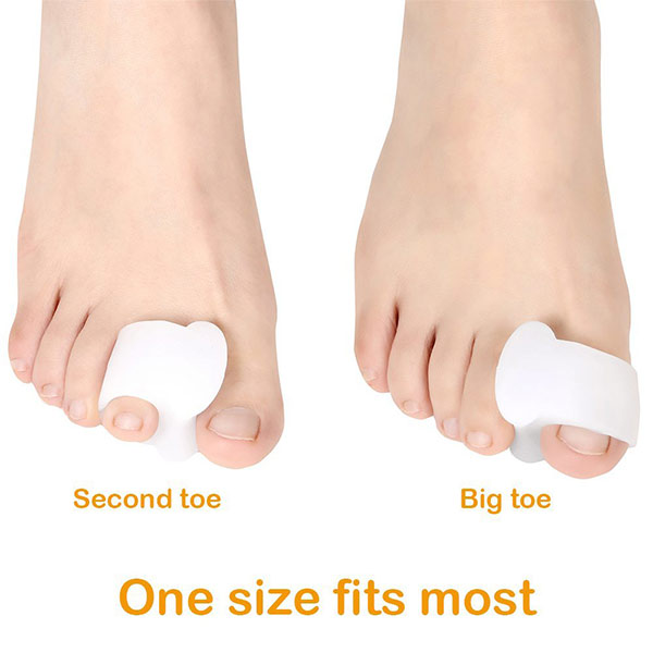 New arrival Reusable comfortable Silicone big toe separators ZG-292