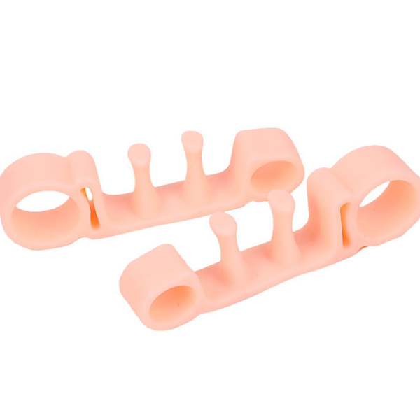 2018 Amazon Hot Selling Silicone Gel Super Soft Foot Care Dailly Use Hallux Valgus Correction Five Toe Separators ZG-422