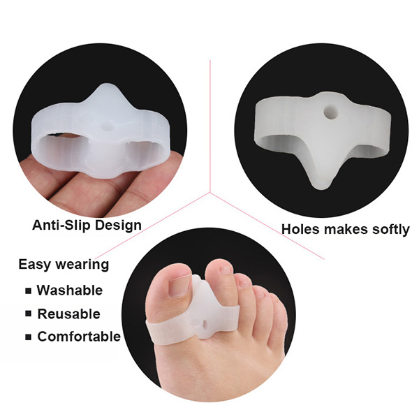 Fast Delivery Amazon Hot Sell Toe Separator White Small Gel Toe Protector ZG-438