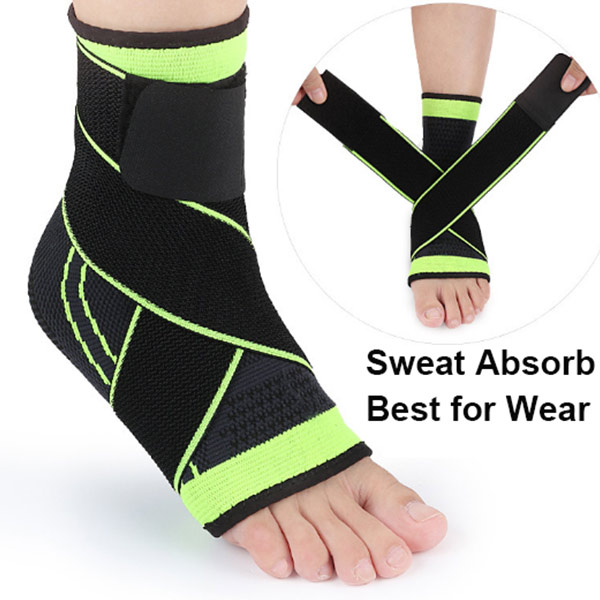 Ankle Stabilizer Support Breathable Ankle Brace For Running Basketball With Compression Straps ZG-S10